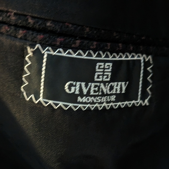Vintage Givenchy men's wool blazer size L - Picture 3 of 5